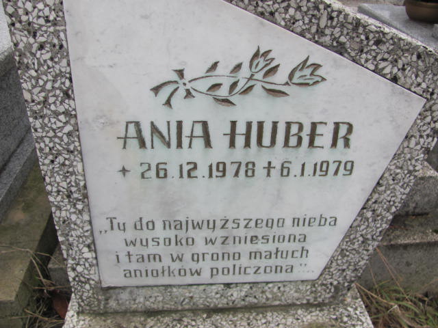 Anna Huber 1978 Oświęcim - Grobonet - Wyszukiwarka osób pochowanych