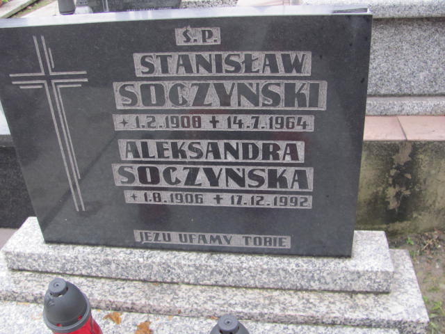 Aleksandra Soczyńska 1906 Oświęcim - Grobonet - Wyszukiwarka osób pochowanych