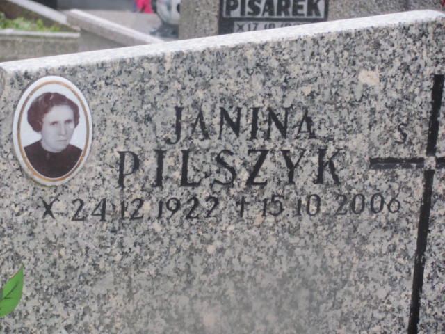Janina Pilszyk 1922 Oświęcim - Grobonet - Wyszukiwarka osób pochowanych
