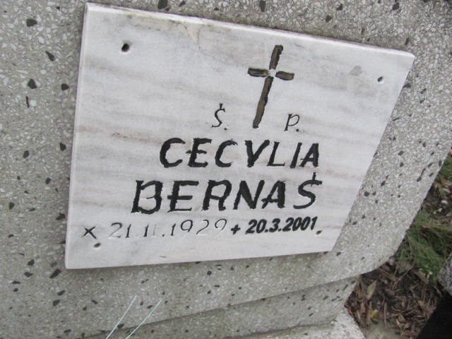 Cecylia Bernaś 1929 Oświęcim parafialny - Grobonet - Wyszukiwarka osób pochowanych