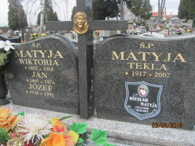 Tekla Matyja 1916 Oświęcim - Grobonet - Wyszukiwarka osób pochowanych